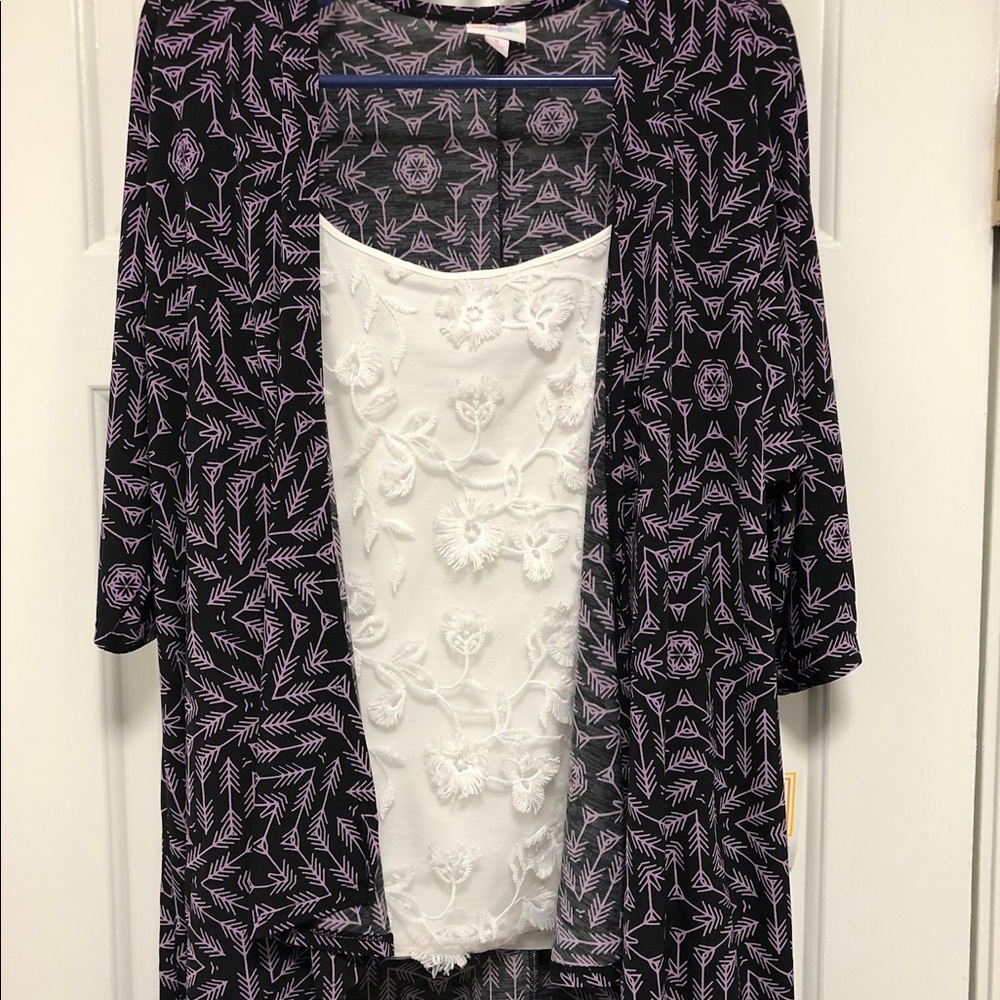 LuLaRoe kimono purple NWT